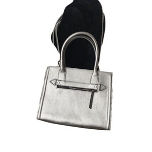 MIX No.6 metallic silver purse handbag.